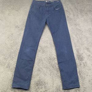 7 For All Mankind Pants Mens 30 (28x31) Blue Slimmy Chino Casual Preppy Stretch